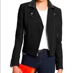 Banana Republic Fabric Moto Jacket